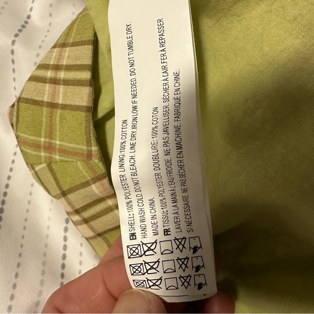 Anthropologie Yellow Plaid Tailored Pants - Picture 4 of 6